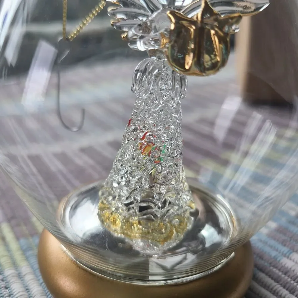 Vintage Avon Gift Collection 1999 Brilliant Spun Glass Angel Ornament Lovely
